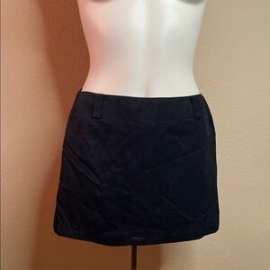 DKNY Donna Karen rayon blend black mod hip mini skirt  8